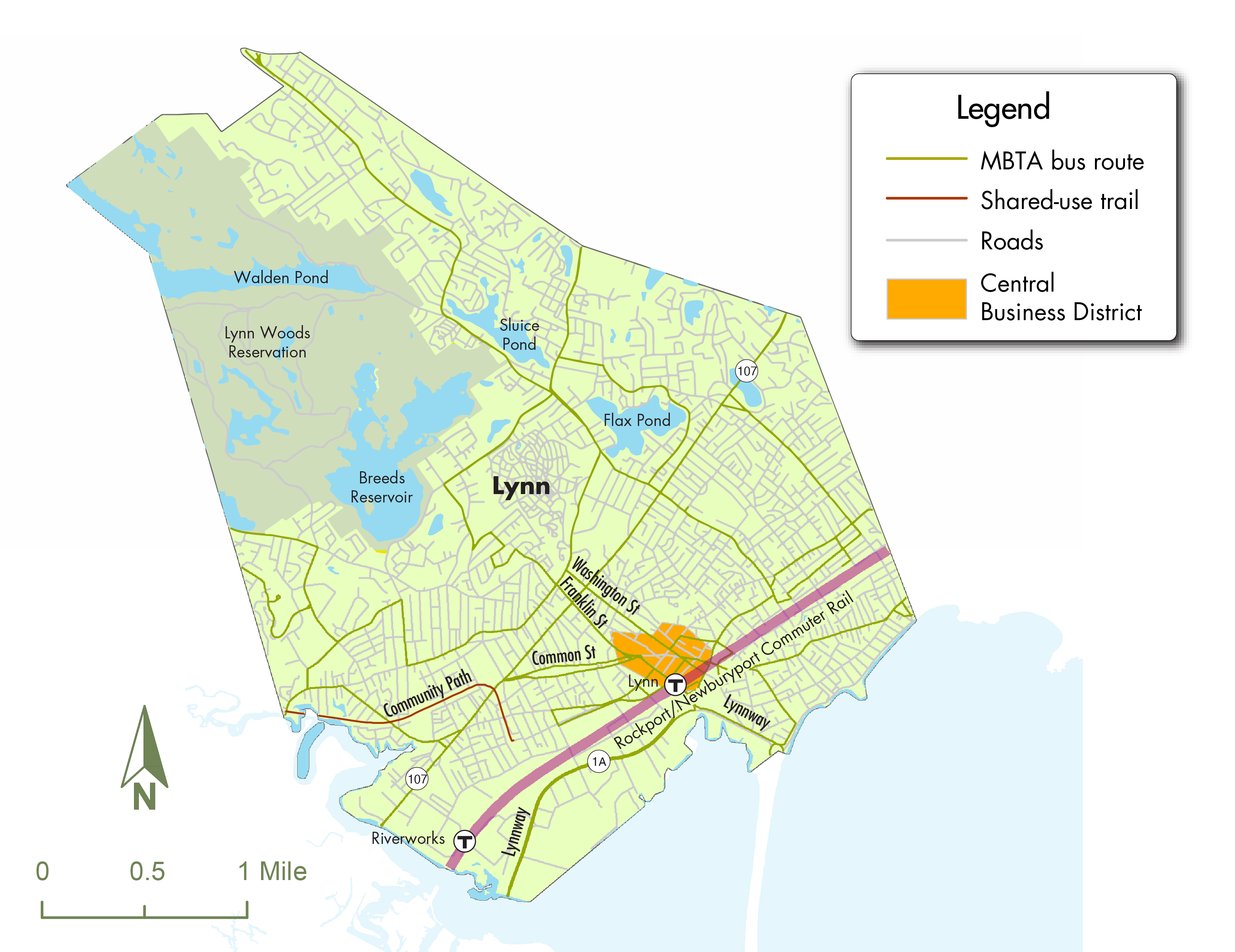 map of Lynn CBD